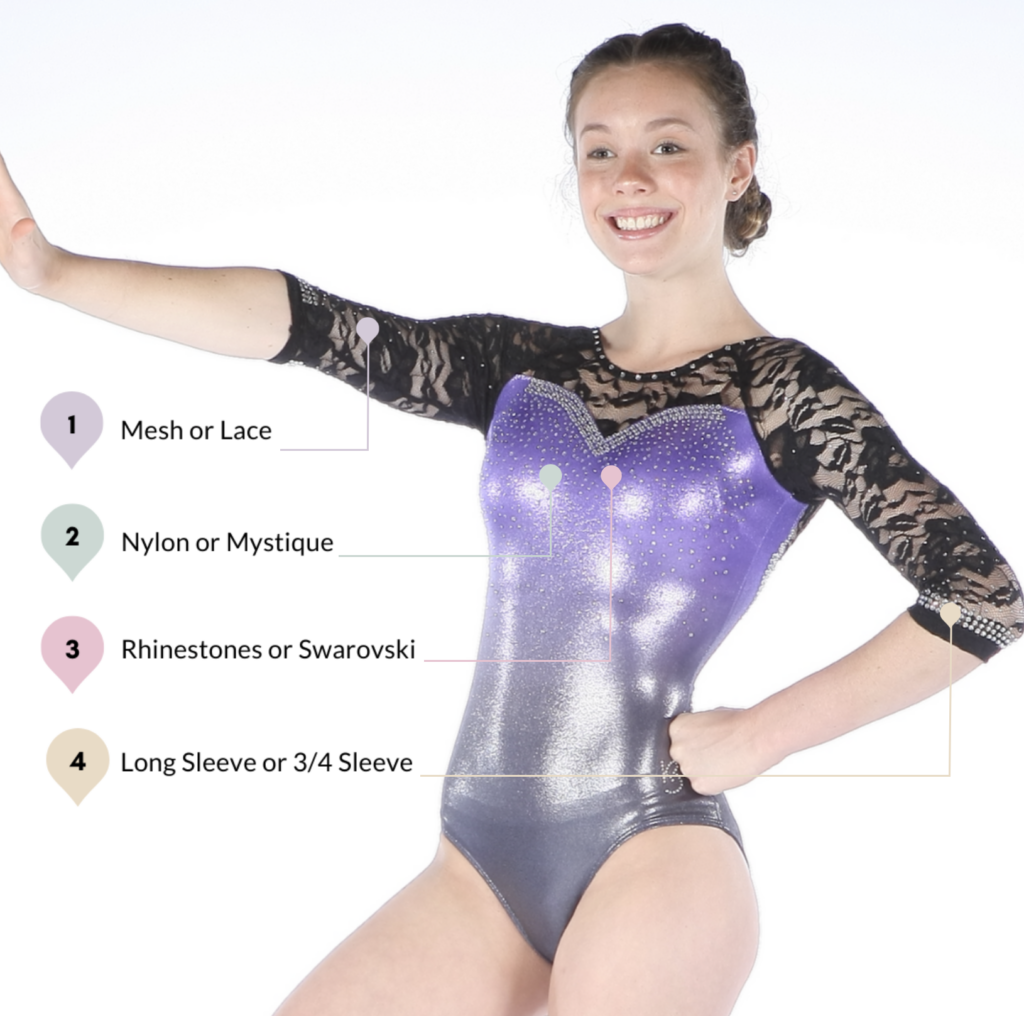 Jewels LS Raglan Leotard