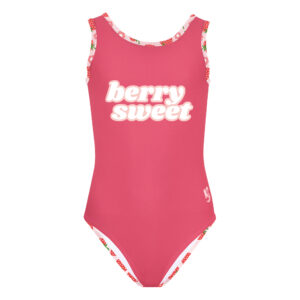 Strawberry Leotard, cute pink summer fruit leotard