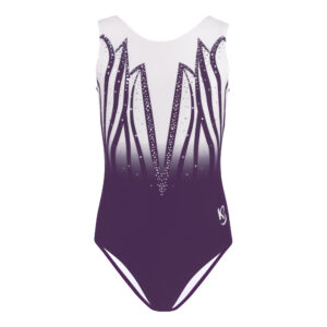 Purple Ombre Sparkly Girls Gymnastics Leotard